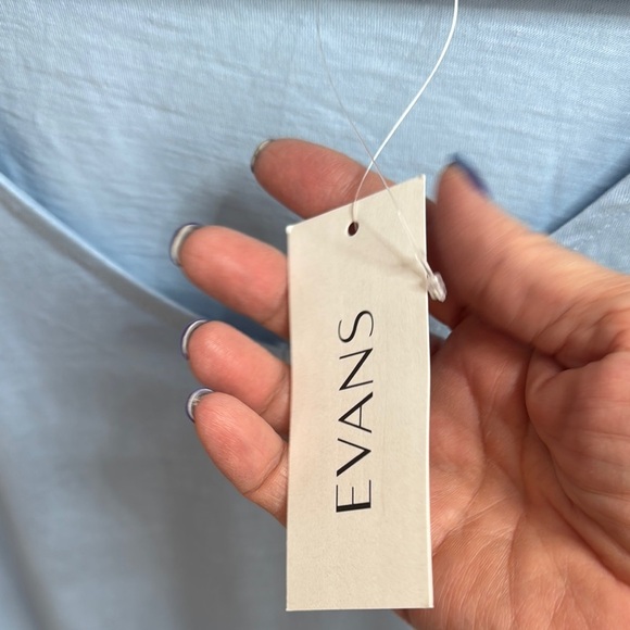 Women's Light Blue Top - Picture 3 of 10